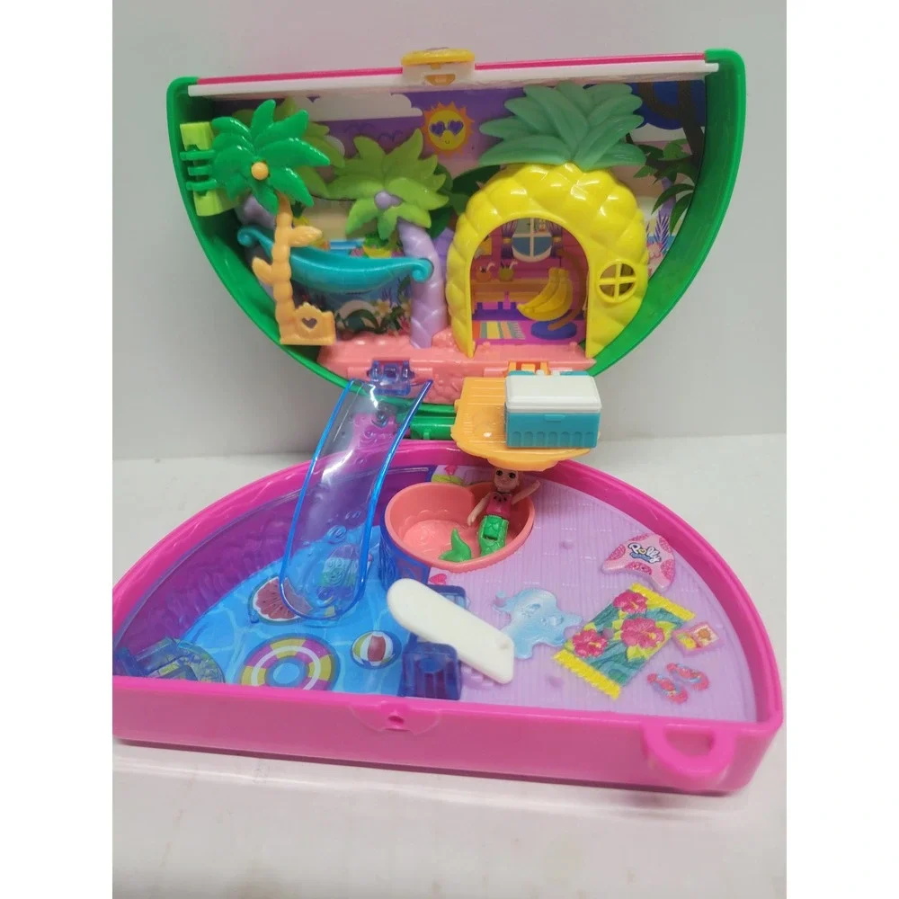 Mattel Polly Pocket‎ Watermelon Pool Party Compact Mermaid Playset HCG19 2021